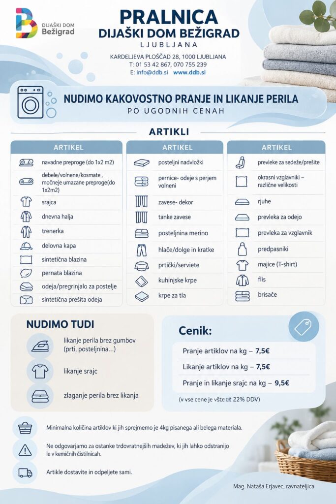 Pralnica cenik